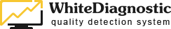 white diagnostic logo
